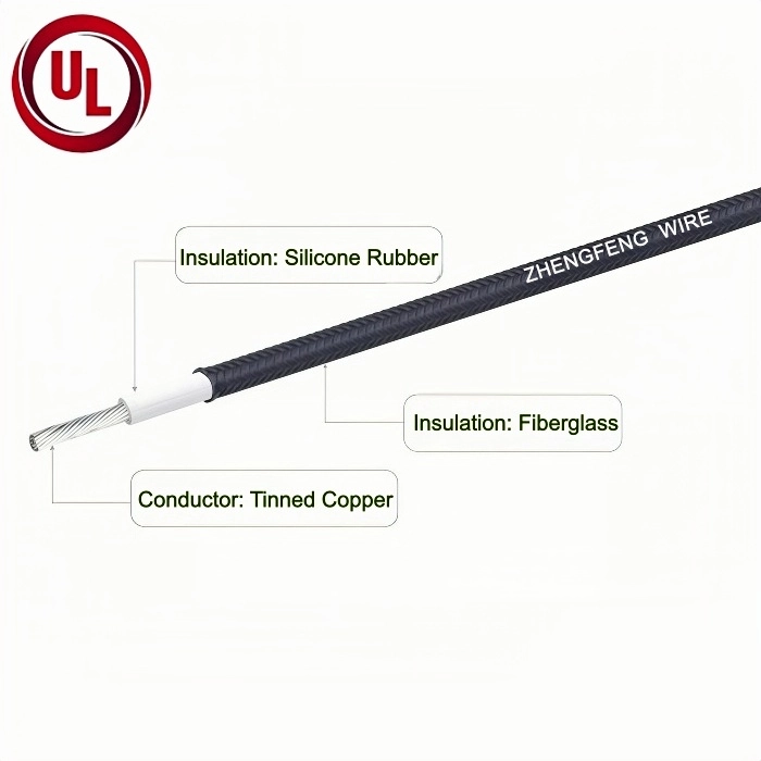 UL3122 18AWG Silicone Braided Wire for Oven Internal Wiring