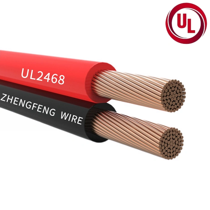 UL2468 24AWG flat cable for cooling fan, 2 core Red Black Wire