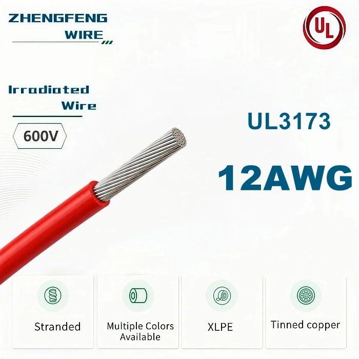 UL3173 12AWG High Temperature 600V Hook-Up Wire Cable