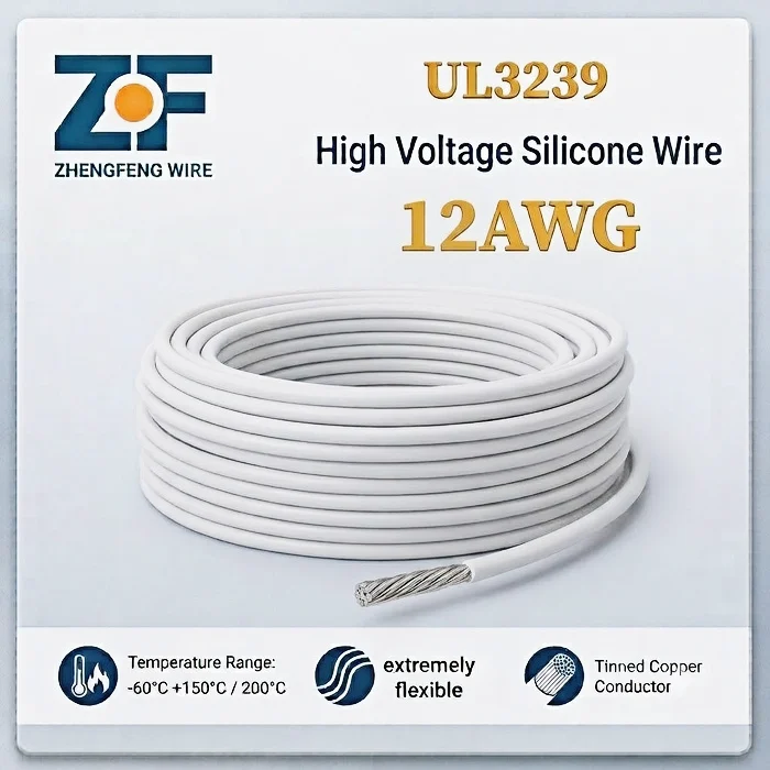 UL3239 12AWG High Voltage Silicone Wire Supplier