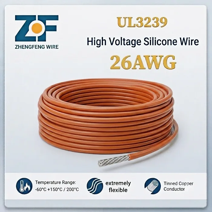 UL3239 26AWG Flexible Silicone High Voltage Wire