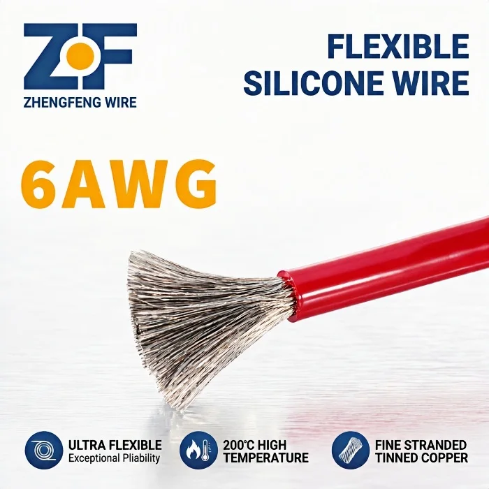 6AWG Extra Flexible Silicone Wire with 0.08mm Tinned Copper