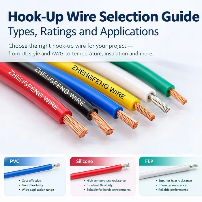 Hook-Up Wire Selection Guide Types Ratings and Applications
